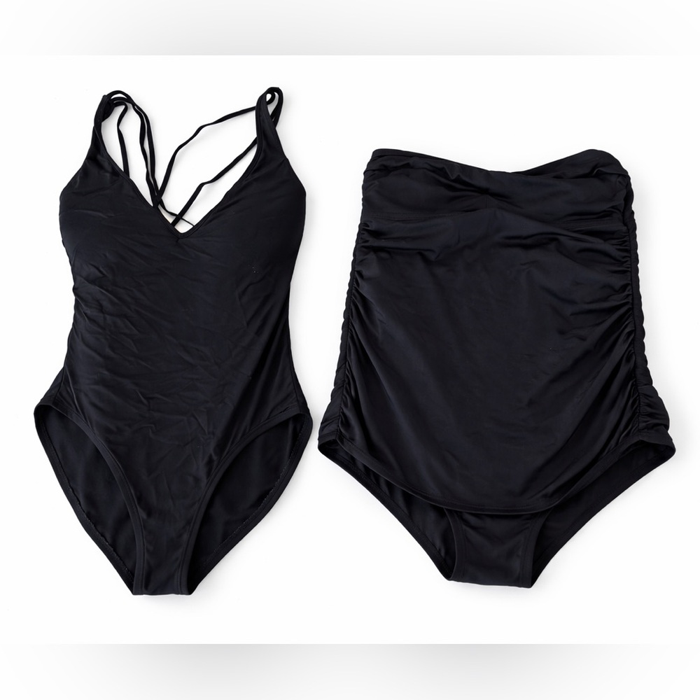 Elegant Black One-Piece Swimsuit